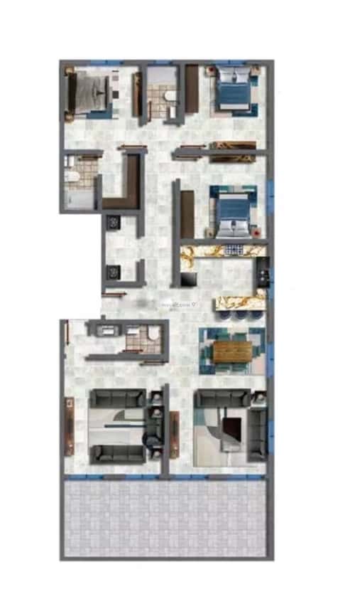 شقة 525 متر مربع ب 5 غرف النعيم، شمال جدة، جدة