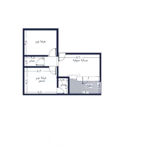 شقة 1333 متر مربع بغرفتين المروة، شمال جدة، جدة
