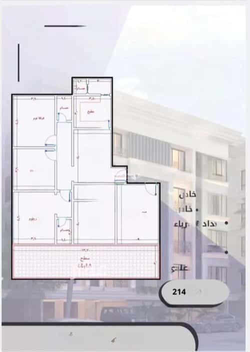 شقة 720 متر مربع ب 5 غرف الصواري، شمال جدة، جدة