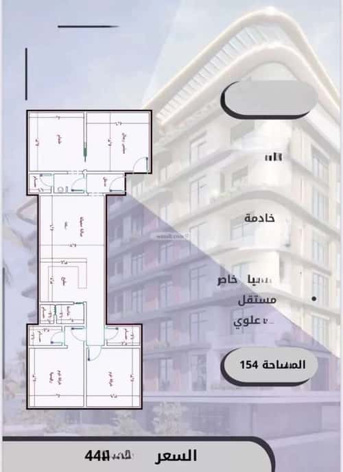 شقة 2386 متر مربع ب 4 غرف الواحة، شرق جدة، جدة