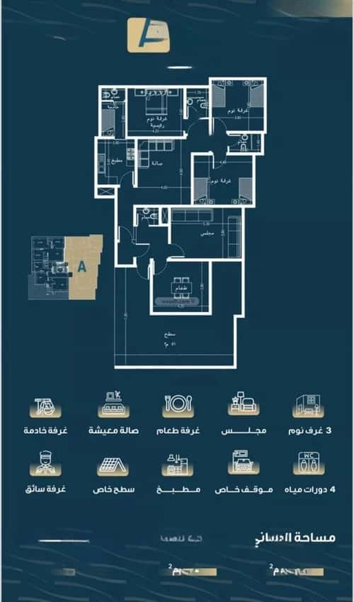 Apartment 1263 SQM with 5 Bedrooms Al Naseem, South Jeddah, Jeddah