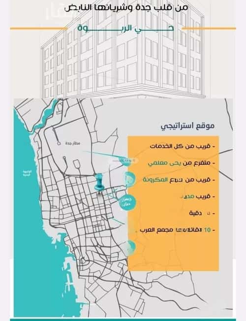 Apartment 672 SQM with 4 Bedrooms Al Rabbwah, North Jeddah, Jeddah