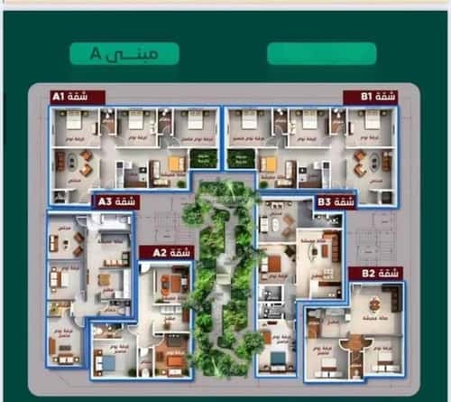 Apartment 1092 SQM with 2 Bedrooms Al Hamrah, North Jeddah, Jeddah