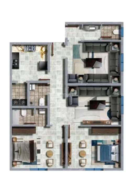 شقة 525 متر مربع ب 3 غرف النعيم، شمال جدة، جدة