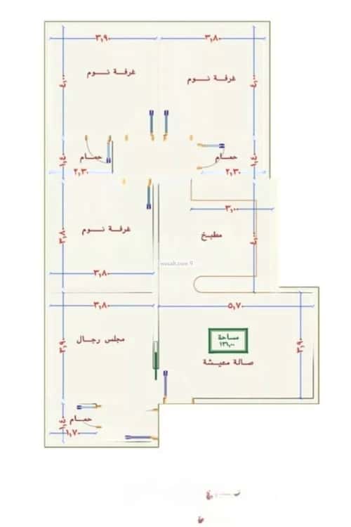 Apartment 720 SQM with 4 Bedrooms Al Swaryee, North Jeddah, Jeddah