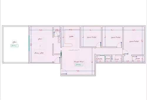 Apartment 720 SQM with 5 Bedrooms Al Swaryee, North Jeddah, Jeddah