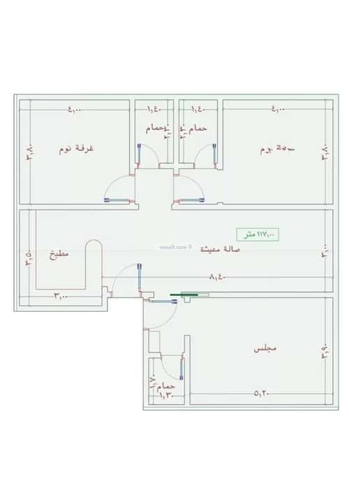 Apartment 1242 SQM with 3 Bedrooms Al Wahah, East Jeddah, Jeddah