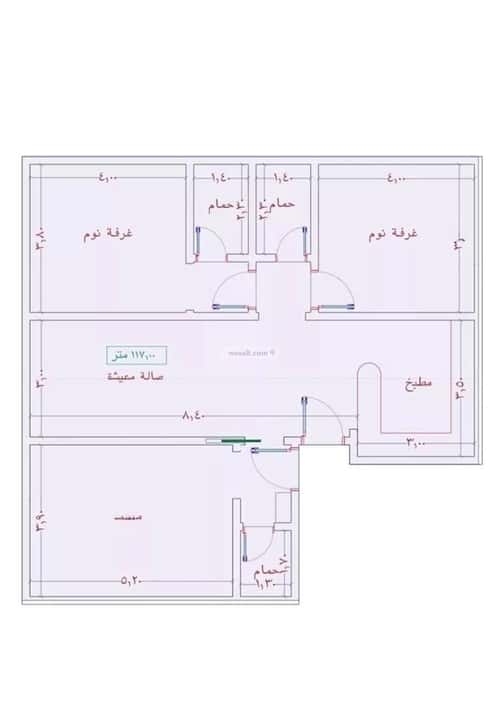 Apartment 1242 SQM with 3 Bedrooms Al Wahah, East Jeddah, Jeddah