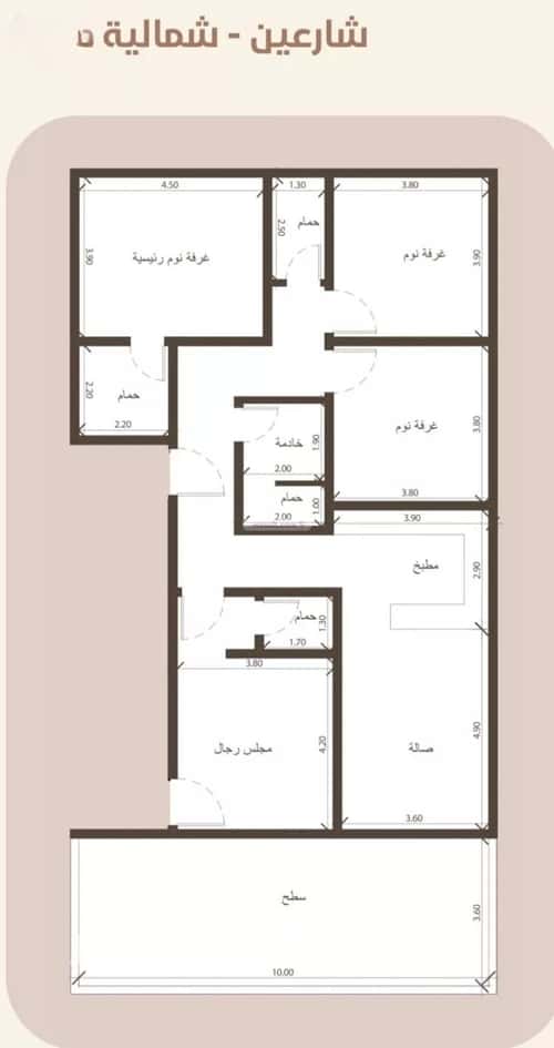 شقة 524 متر مربع ب 4 غرف الروضة، شمال جدة، جدة