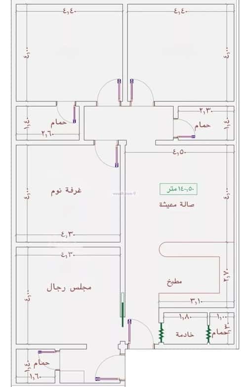 شقة 2919 متر مربع ب 4 غرف الجامعة، جنوب جدة، جدة