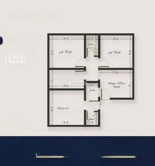 Apartment 128 SQM with 3 Bedrooms Al Naeem, North Jeddah, Jeddah