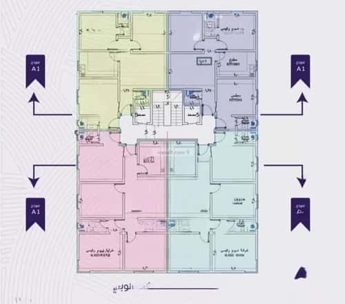 شقة 630 متر مربع ب 4 غرف المروة، شمال جدة، جدة