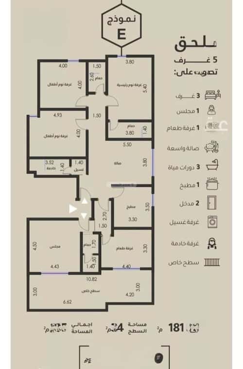 Apartment 600 SQM with 3 Bedrooms Al Faysaleyyah, North Jeddah, Jeddah