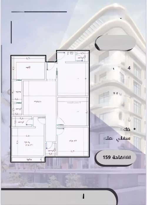 شقة 2386 متر مربع ب 4 غرف الواحة، شرق جدة، جدة