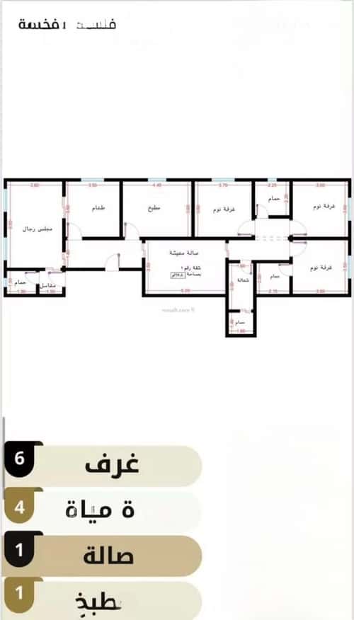 Apartment 662 SQM with 6 Bedrooms Al Rabbwah, North Jeddah, Jeddah