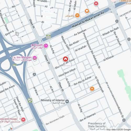 دور 54 متر مربع بغرفة العليا، وسط الرياض، الرياض