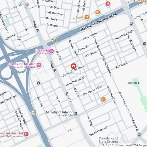 دور 124 متر مربع بغرفتين العليا، وسط الرياض، الرياض