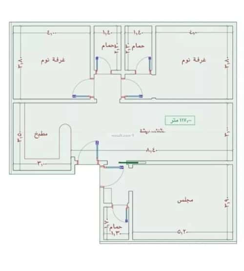 Apartment 1242 SQM with 3 Bedrooms Al Wahah, East Jeddah, Jeddah