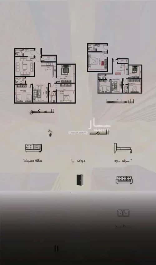 Apartment 810 SQM with 3 Bedrooms Al Safa, North Jeddah, Jeddah