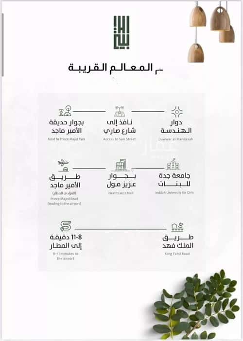 شقة 625 متر مربع ب 3 غرف الربوة، شمال جدة، جدة