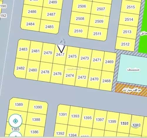 أرض 620 متر مربع شمالية على شارع 16م الدرة، شمال جدة، جدة