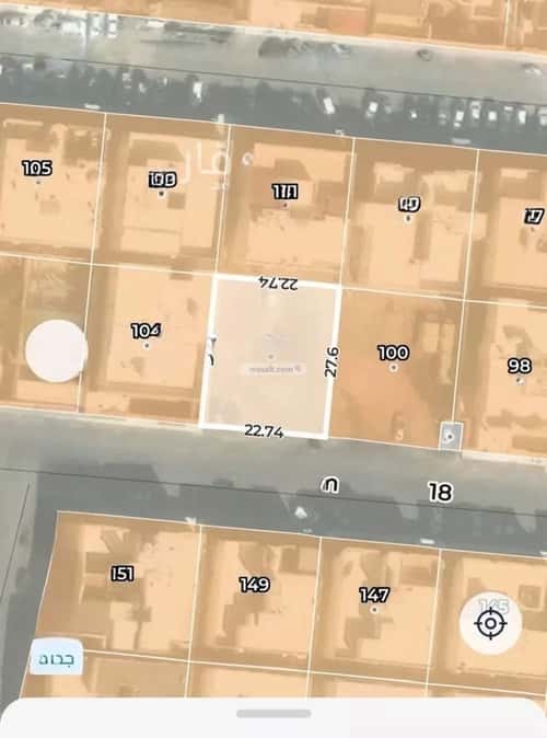 أرض 627 متر مربع جنوبية على شارع 18م الدفاع، المدينة المنورة