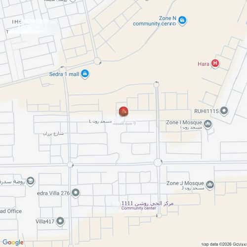 Villa 300 SQM Facing North East on 12m Width Street Sedra, Riyadh