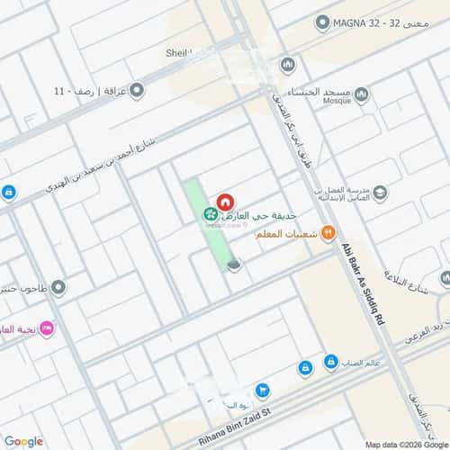 أرض 685 متر مربع واجهة شمالية العارض، شمال الرياض، الرياض