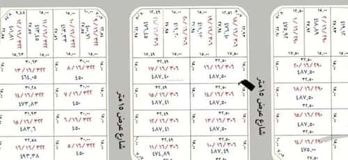 أرض 487 متر مربع شمالية على شارع 15م العونية، عنيزة