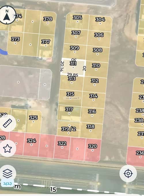 أرض 300 متر مربع غربية على شارع 15م النور، شمال جدة، جدة