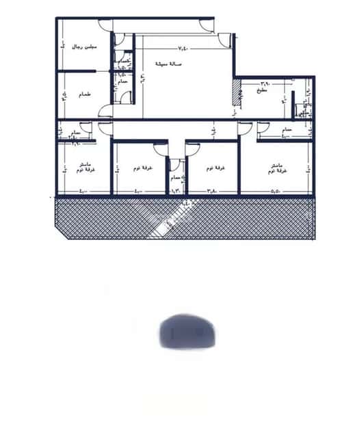 شقة 1333 متر مربع ب 6 غرف المروة، شمال جدة، جدة