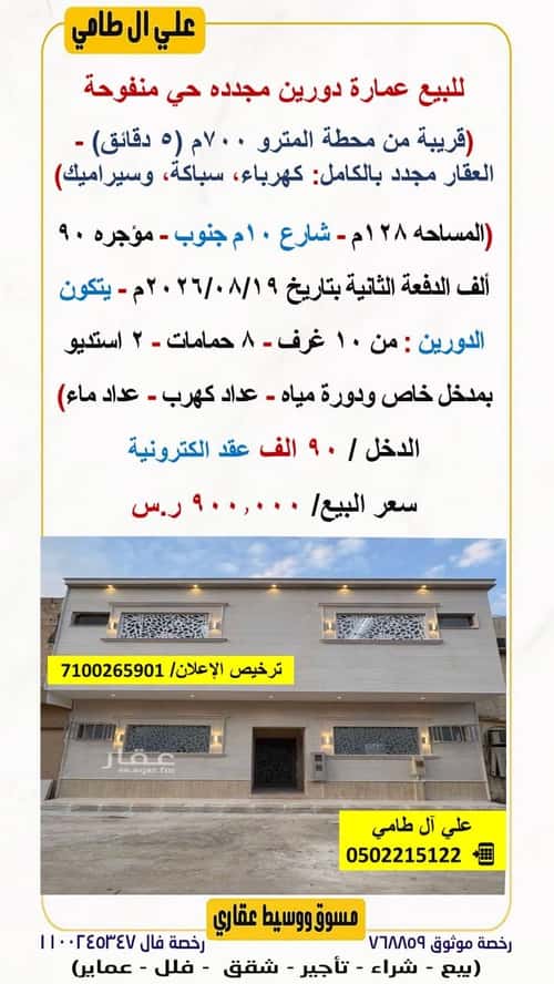 Building 128 SQM Facing South Manfuha, Central Riyadh, Riyadh