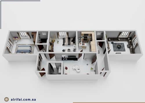 شقة 101 متر مربع ب 3 غرف البوادي، شمال جدة، جدة