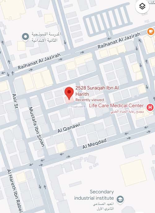 Land 489 SQM Facing South on 10m Width Street Al Faysaleyyah, North Jeddah, Jeddah