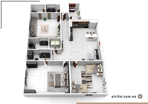 شقة 111 متر مربع ب 3 غرف السلامة، شمال جدة، جدة