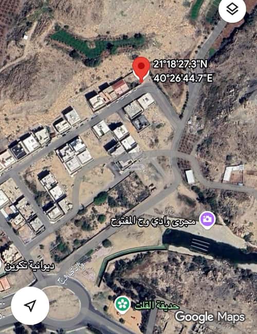 أرض 378 متر مربع جنوبية شرقية على شارع 15م جبرة، الطائف