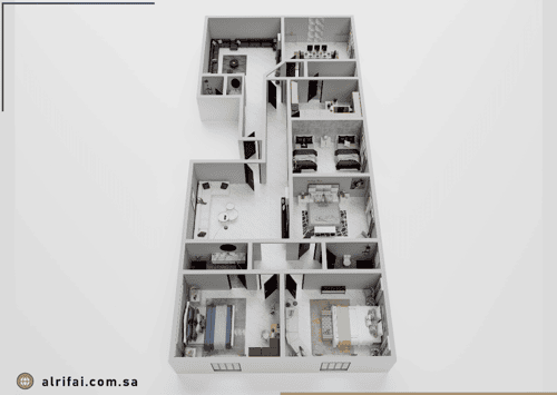 شقة 191 متر مربع ب 6 غرف البوادي، شمال جدة، جدة