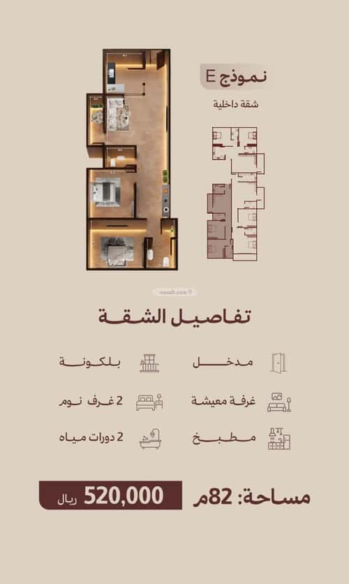 Apartment 375 SQM with 2 Bedrooms Al Nahdah, North Jeddah, Jeddah