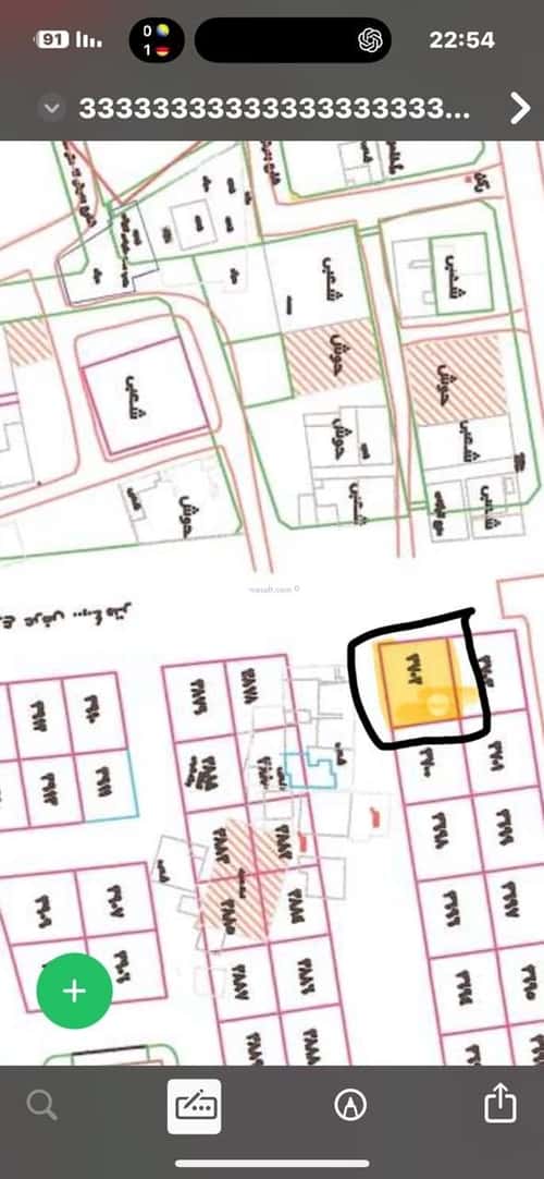 Land 594 SQM Facing North West on 30m Width Street The Morganiyah, Rabigh