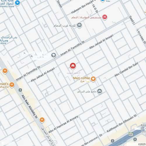 Villa 895 SQM Facing South West on 18m Width Street Uhod, Aldammam