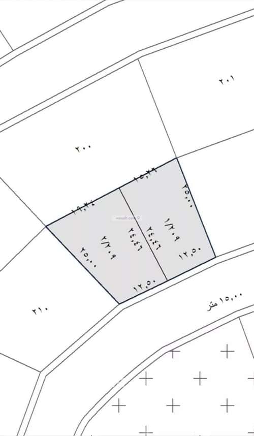 Land 342 SQM Facing South on 16m Width Street Al Falah, East Jeddah, Jeddah