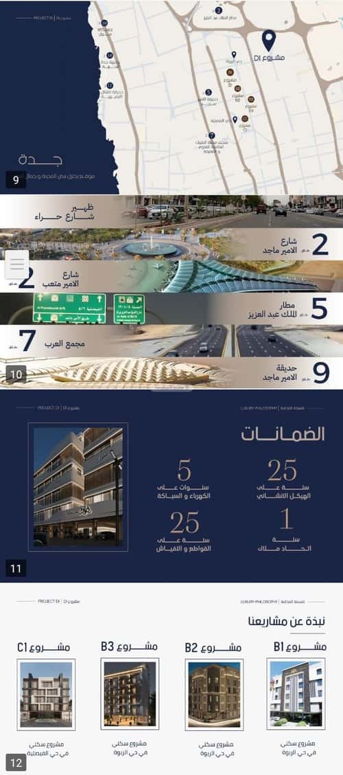 شقة 1333 متر مربع ب 6 غرف المروة، شمال جدة، جدة