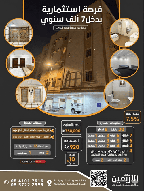 Apartment 912 SQM with 101 Bedrooms Alresefa, Makkah Al Mukarramah
