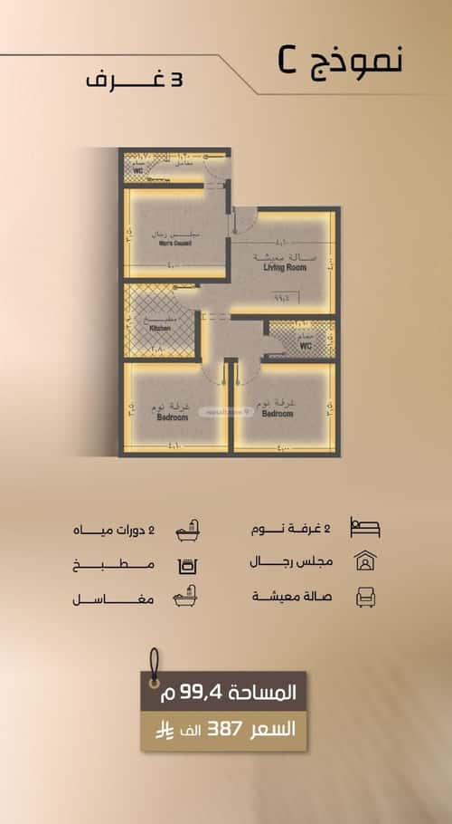 شقة 729 متر مربع ب 3 غرف الفيصلية، شمال جدة، جدة