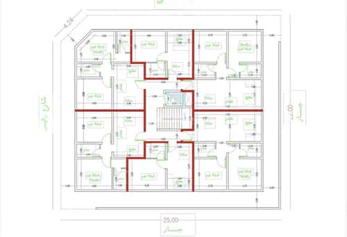 Land 550 SQM Facing North West on 22m Width Street Al Bawadi, North Jeddah, Jeddah