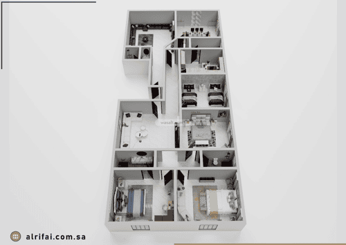 Apartment 191 SQM with 6 Bedrooms Al Bawadi, North Jeddah, Jeddah