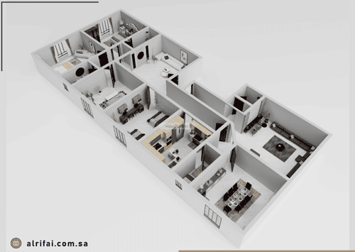 شقة 191 متر مربع ب 6 غرف البوادي، شمال جدة، جدة