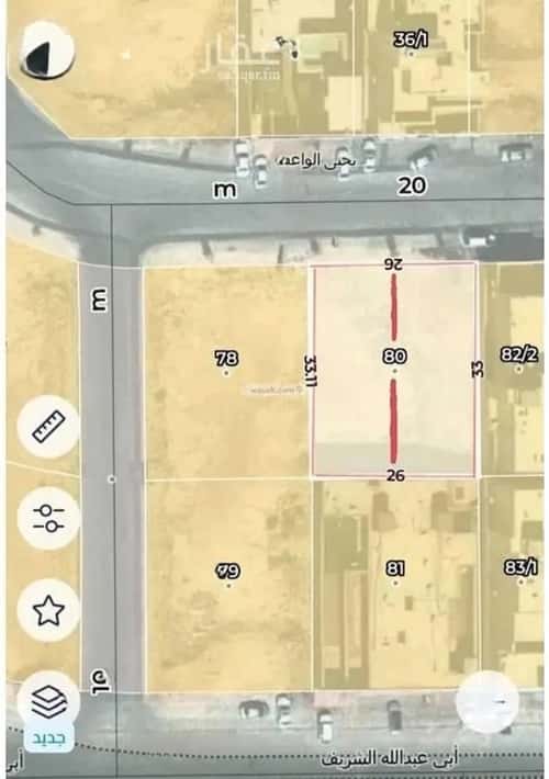 Land 858 SQM Facing North on 20m Width Street Al Bayan, East Riyadh, Riyadh