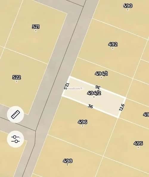 Land 450 SQM Facing West on 15m Width Street Oraid, South Riyadh, Riyadh