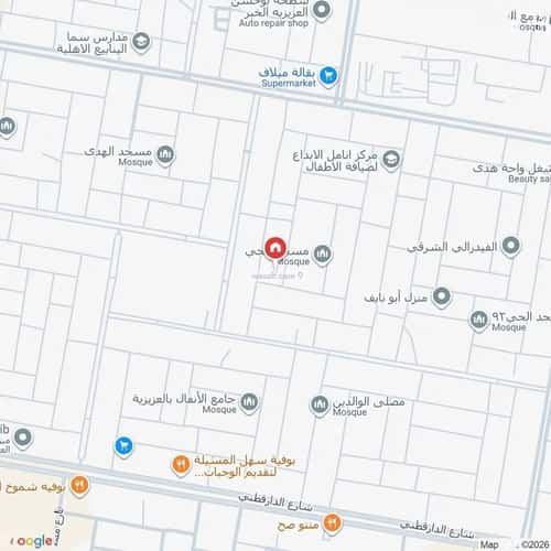 أرض 586 متر مربع جنوبية شرقية على شارع 20م الشراع، الخبر